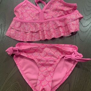 Justice Pink Sparkle Bikini